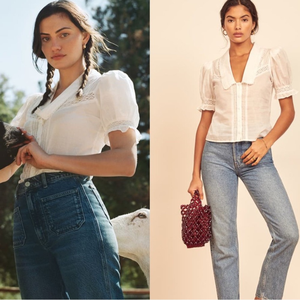 Reformation hara blouse